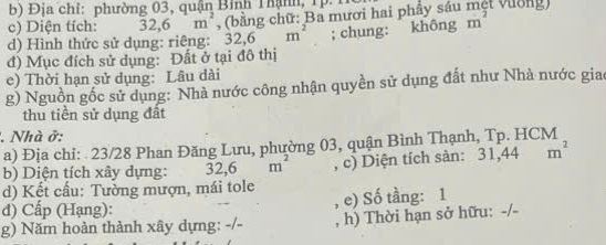 Nhà 2 tầng 3x12m 23/28 Phan Đăng Lưu 4.7 tỷ