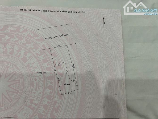 Bán lô đất tặng nhà cấp 4 đường Lương Thế Vinh, diện tích gần 80m2, giá 8,5 tỷ