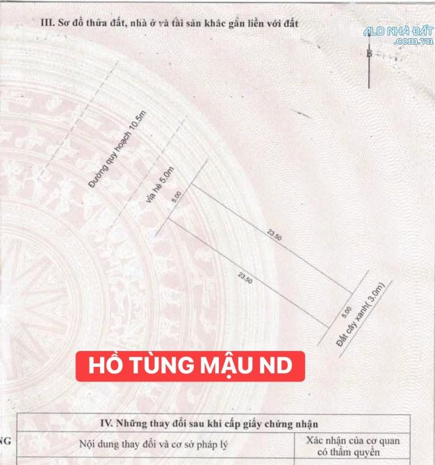 BÁN ĐẤT ĐƯỜNG 10m5 HỒ TÙNG MẬU -P.HOÀ KHÁNH -ĐÀ NẴNG
