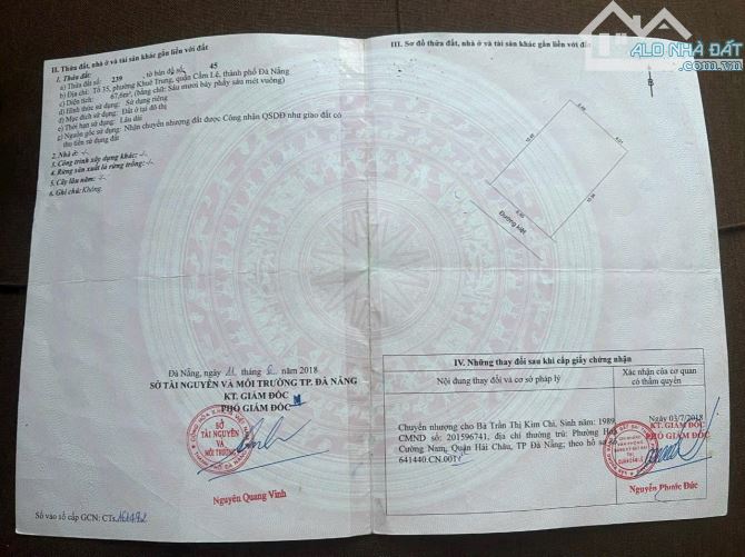 BÁN LÔ ĐẤT KIỆT CÁCH MẠNG THÁNG 8-KHUÊ TRUNG-CẨM LỆ-ĐÀ NẴNG-GIÁ RẺ - 1