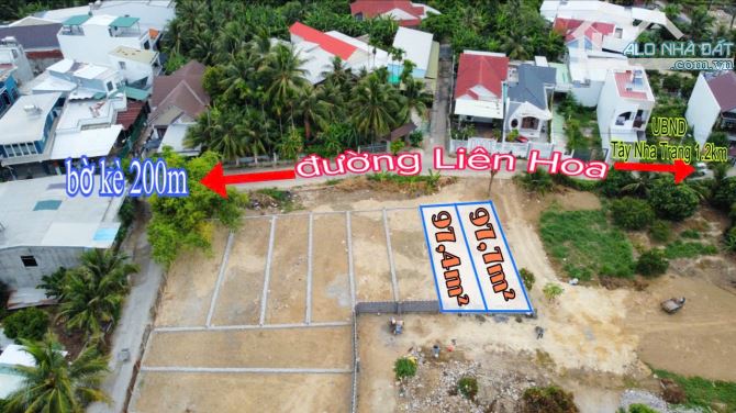 Bán đất full thổ cư mặt tiền Cầu Bè & Liên Hoa Nha Trang , đường 7 m , sổ hồng riêng - 1