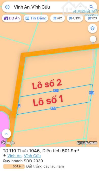 Bán cắt lỗ mảnh đất 500m2 ngay đường Đoàn Thị Điểm đi vào, giá siêu hời chỉ 699 triệu - 1