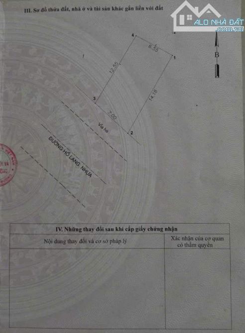 Bán đất 7x14m, mặt tiền Hố Lang p. Tân Bình, thổ cư 100% - 1