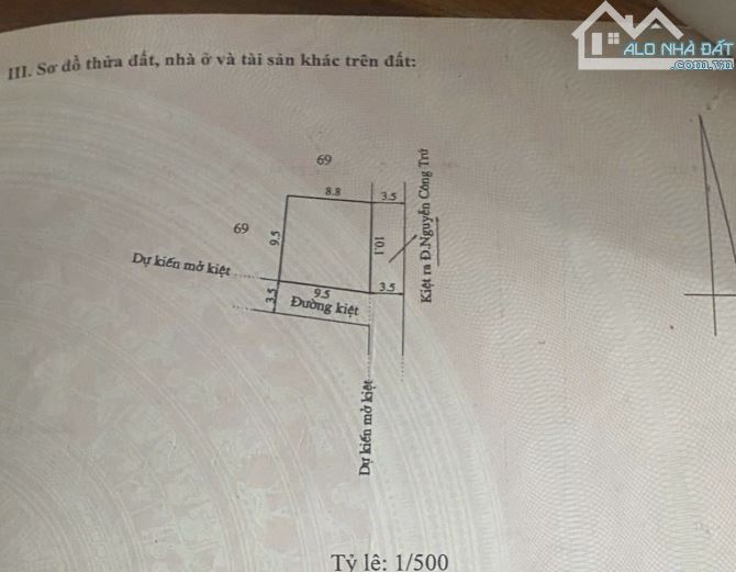🅿️BÁN ĐẤT 2 MẶT TIỀN KIỆT OTO NGUYỄN THÁI HỌC- TP HUẾ GIÁ CHỈ 5.X TỶ✅ - 1