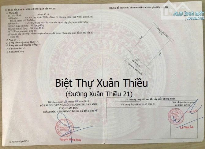 Cần bán lô đất đường Xuân Thiều 21 sát biển giá rẻ nhất - 1