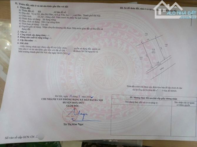 Bán đất đấu giá X1 Lại Yên, Sơn Đồng( Hoài Đức ) - 1