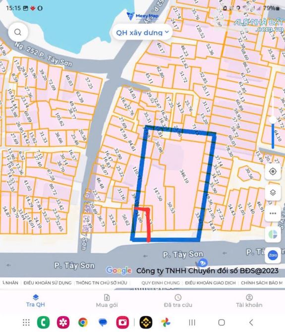 BÁN ĐẤT MẶT PHỐ TÂY SƠN, 666M2, VỊ TRÍ ĐẸP, XÂY TÒA NHÀ, KHÔNG QUY HOẠCH, 5XXTR/M2 - 1