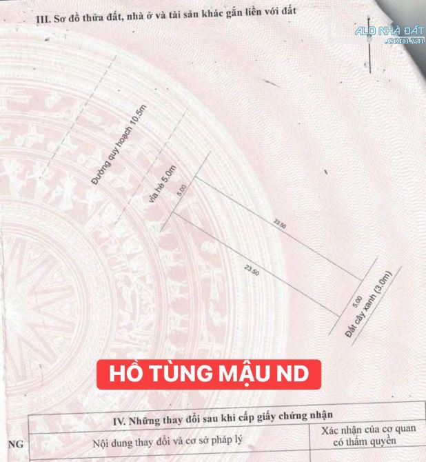 BÁN ĐẤT ĐƯỜNG 10m5 HỒ TÙNG MẬU -P.HOÀ KHÁNH -ĐÀ NẴNG - 1