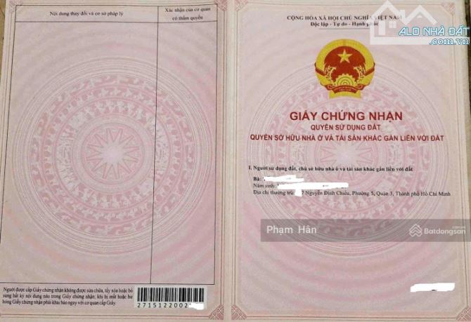 Cần bán gấp nhà mặt tiền Trần Quang Khải P. Tân Định, Quận 1 - 2