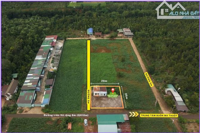 650m2 Đất 2 mặt tiền đường nhựa Xã CưSê, Buôn Ma Thuột - 2