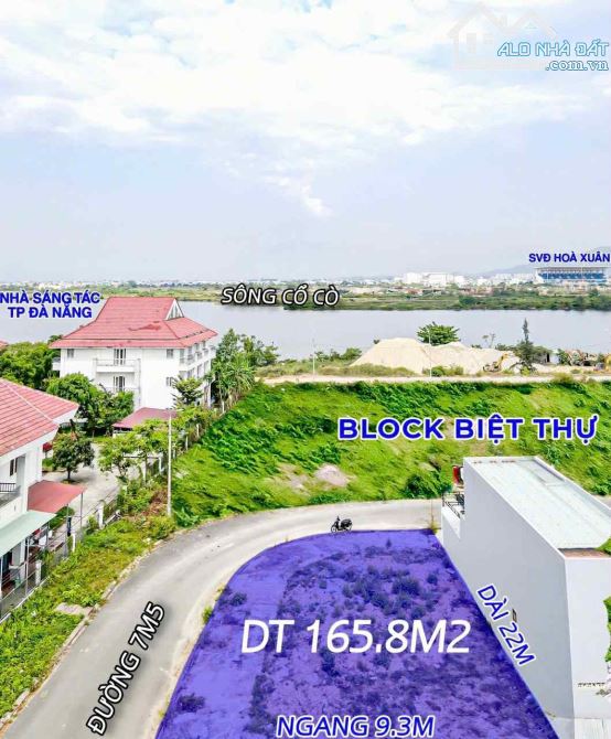 💥LÔ GÓC BIỆT THỰ NGỦ HÀNH SƠN _ Đà Nẵng  💥 Đường 7,5m lề 4m _ Sát sông gần Biển  Chỉ hơn - 2