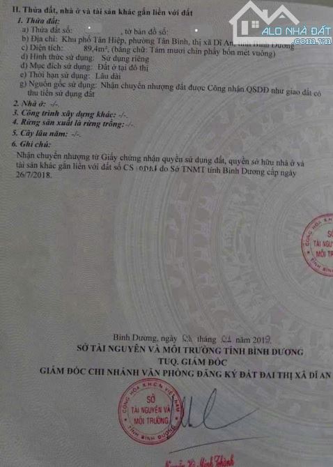 Bán đất 7x14m, mặt tiền Hố Lang p. Tân Bình, thổ cư 100% - 2