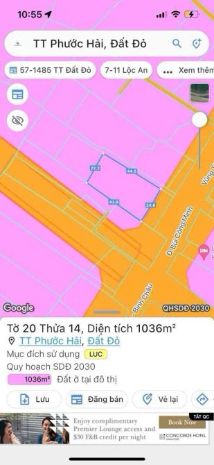 MẶT TIỀN ĐƯỜNG VEN BIỂN 42M ( VŨNG TÀU BÌNH CHÂU) - THỊ TRẤN PHƯỚC HẢI - ĐẤT ĐỎ - BRVT - 2
