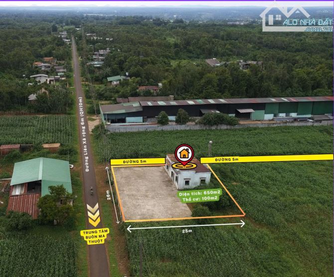 650m2 Đất 2 mặt tiền đường nhựa Xã CưSê, Buôn Ma Thuột - 3