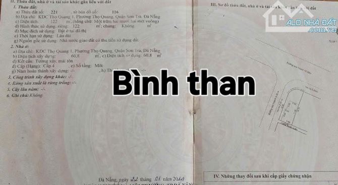 Chính chủ bán lô góc. Bình than với mân Quang 7. Gần biển sơn trà TP ĐÀ NẴNG - 3