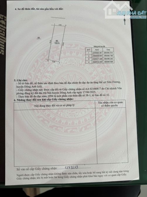 ✅ Bán 100m đất Cổ Dương, Tiên Dương - Ô tô tránh - Trục chính - Thửa đẹp - 3