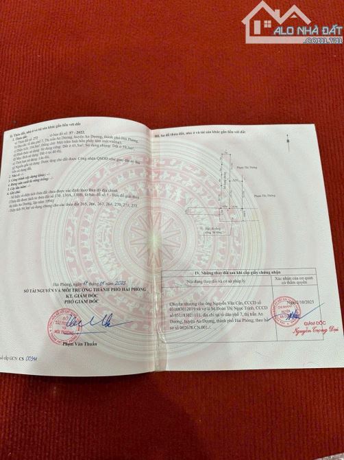 cân bán Lô đất đẹp tại Tổ 7 Thị trấn An Dương, ngay Phường An Dương - 3