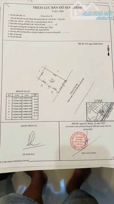 MẶT TIỀN ĐƯỜNG VEN BIỂN 42M ( VŨNG TÀU BÌNH CHÂU) - THỊ TRẤN PHƯỚC HẢI - ĐẤT ĐỎ - BRVT - 3