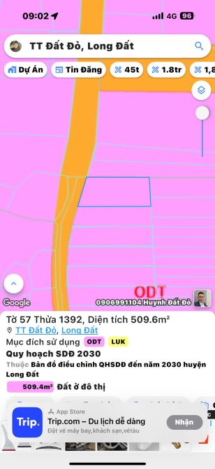 TT Đất Đỏ ( Xã Đất Đỏ- TP HCM)  Lô đất ngang 15m giá 2.45 tỷ - 4