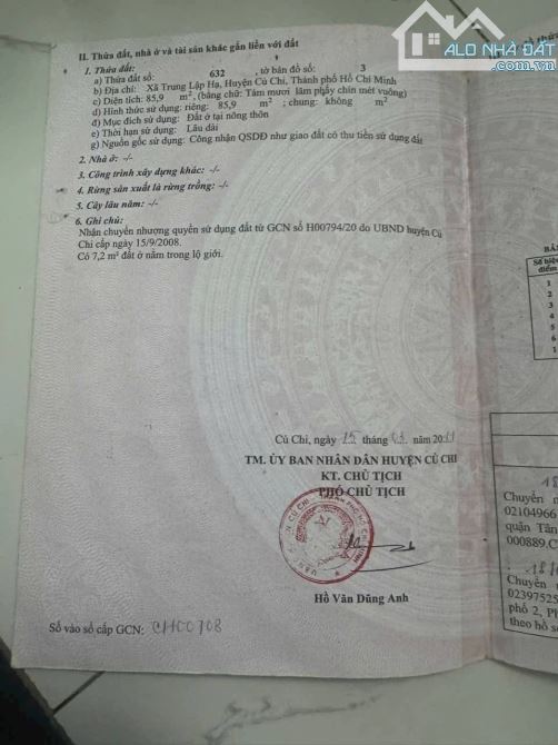 Bán nhà cấp 4 ở Trung Lập Hạ - Củ Chi - MT đường nhựa - SHR - 4