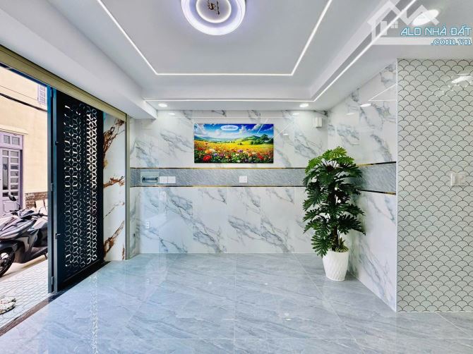 🏠Nhà Mới Xây Hẻm Xe Hơi-Có Thang máy💎 Nguyễn Tư Giản, Phường 12 💎4X13M 4 Lầu 5PN 6WC - 4