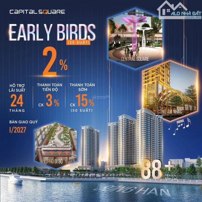 Capital Square, căn hộ view sông ngay cầu sông Hàn, cạnh Vincom. Mở bán đợt đầu chiết khấu - 4