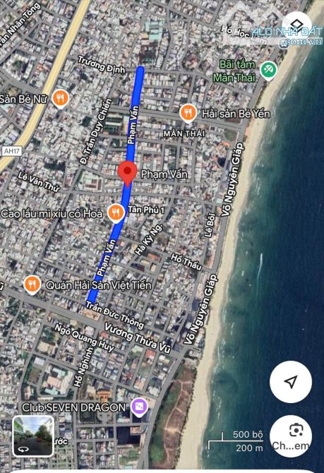 Bán lô đất biển đường 7m5 Phạm Vấn - cách biển chỉ 500m - 115m2 - 4