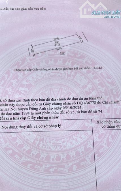 Bán đất Nguyên Khê - Đông Anh. 2 mặt tiền thông ô tô giá 4,5 tỷ - 4
