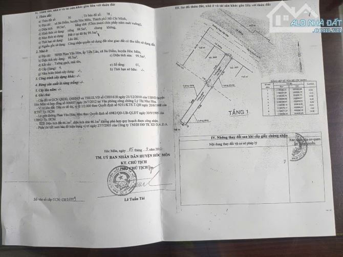 NHÀ MT PHAN VĂN HỚN – BÀ ĐIỂM, HÓC MÔN – NGAY QL1A CHỈ 16 TỶ. - 4