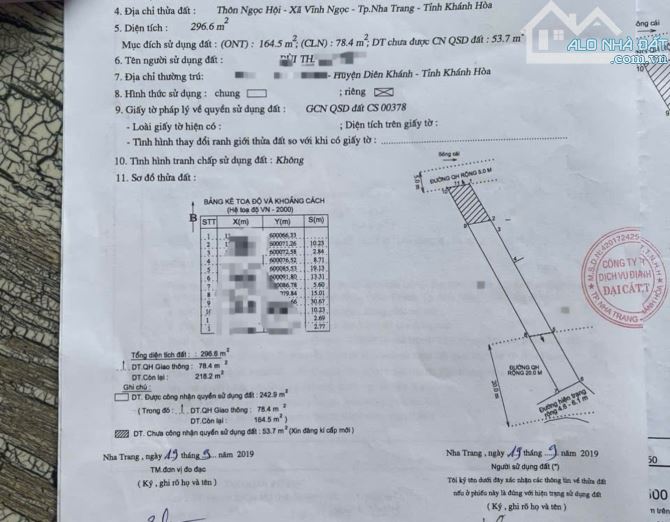 Bán lô đất view sông Cái xã Vĩnh Ngọc . DT 1000m2 , giá 16tỉ còn TL - 5