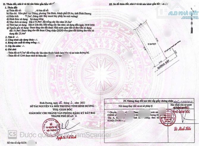 Đất gần chợ Tân Bình, ngã tư Bình Trị, sổ riêng, đường ô tô thông, xây tự do, 2821 Dĩ An - 5