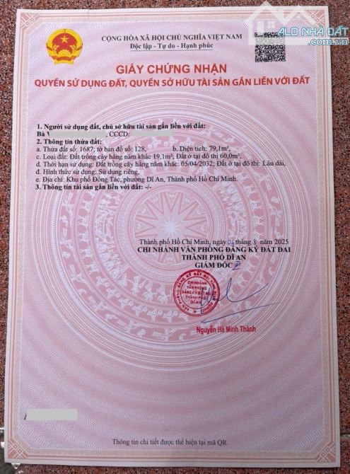 Đất gần chợ Dĩ An 1, phường Dĩ An, TP Dĩ An - 5