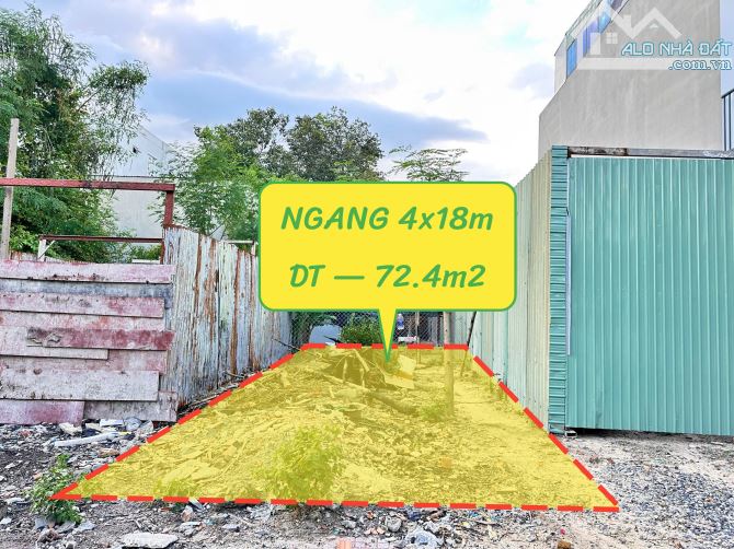 6.5 tỷ - BÁN LÔ đất 72m2 đường số 7 , sát phạm văn đồng ,P. linh Tây, TP. thủ Đức .HCM