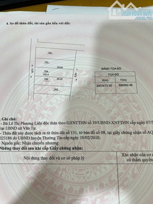 102m đường thông ô tô giá rẻ đầu tư 👉 tự nhiên -thường tín