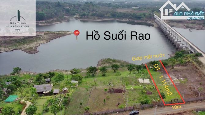 Đất view hồ Suối Rao giáp nước gần nhiều khu nghĩ dưỡng cao cấp