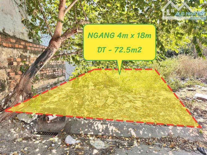 5.8 TỶ- BÁN LÔ ĐẤT RẺ NHẤT DỰ ÁN , ĐƯỜNG SỐ 7, LINH TÂY , TP.thủ đức - 72.5m2- 4x18m