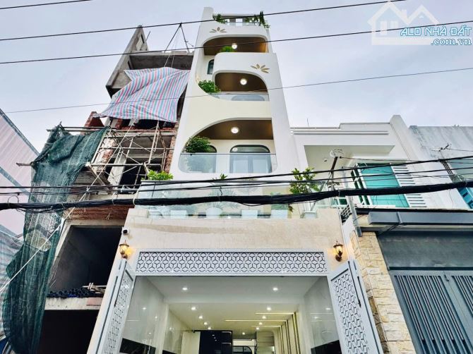🏠Nhà Hẻm Thông 7M Quang Trung P10💎Có Thang Máy-4x21m 5 Lầu 5PN 6WC💵16,9 Tỷ