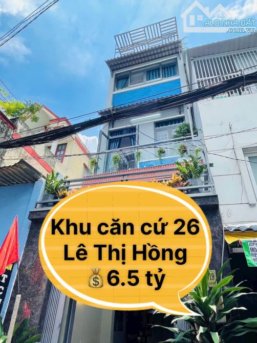 Bán nhà Nguyễn Oanh - khu căn cứ 26, P.17, Gò Vấp