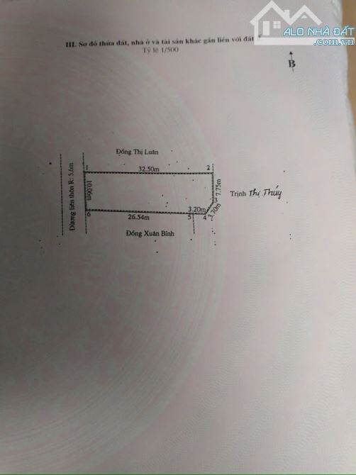 Chính chủ gửi bán lô đất 330m2 siêu đẹp trục đường liên Thôn 9m Hoa Động