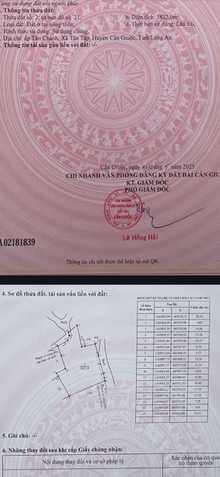 💥💥 BÁN NHANH 3822m2 ĐẤT THỔ CƯ ẤP TÂN CHÁNH XÃ TÂN LẬP HUYỆN CẦN GIUỘC TỈNH LONG AN 💥