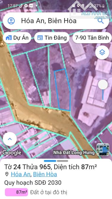 Bán đất tại đường Hoàng Minh Chánh, 2,999 tỷ, 87m2 đẹp, nhiều tiện ích