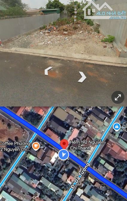 ĐẤT HẺM ĐƯỜNG NHỰA 192 NGUYỄN CHÍ THANH. GIÁ: 3,650 TỶ