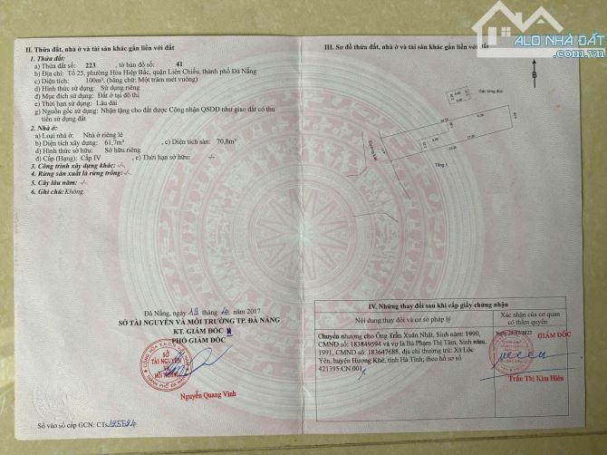 📌📌📌LÀM VIỆC TRỰC TIẾP GIÁ TỐT !!! Chào bán lô đất kiệt 207 Nguyễn Văn Cừ,
