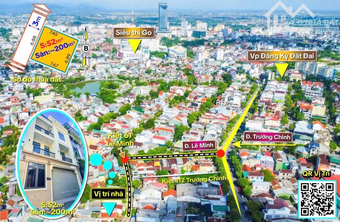 Bán nhà 4 tầng Kiệt oto Trường Chinh thông Lê Minh, Phường An Đông, ngay trung tâm TP Huế - 11