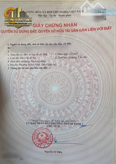 BÁN ĐẤT TẶNG NHÀ 2 TẦNG, HƯNG BÌNH – P. THÀNH VINH - 1