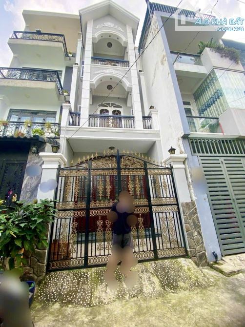 NHÀ 4 TẦNG LÊ VĂN THỌ GV - GẦN CV LÀNG HOA - KHU CAO TẦNG - Ô TÔ ĐẬU CỬA - 70M²(4,1×17) - 1