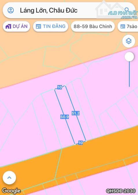 Bán 10x51 có 80tc đất Láng Lớn, huyện Châu Đức, BRVT. - 1