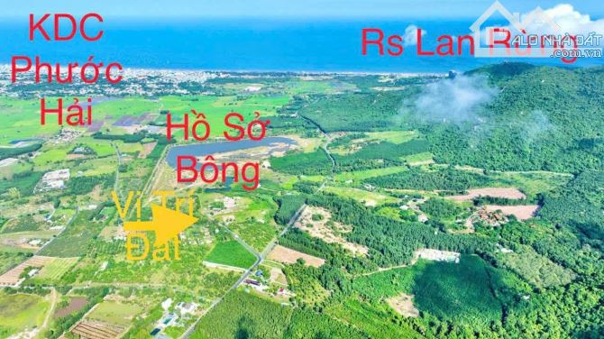 THỊ TRẤN PHƯỚC HẢI  - Đối Diện Hồ Sở Bông - View Núi Minh Đạm ; cách Lan Rừng Resort - 1