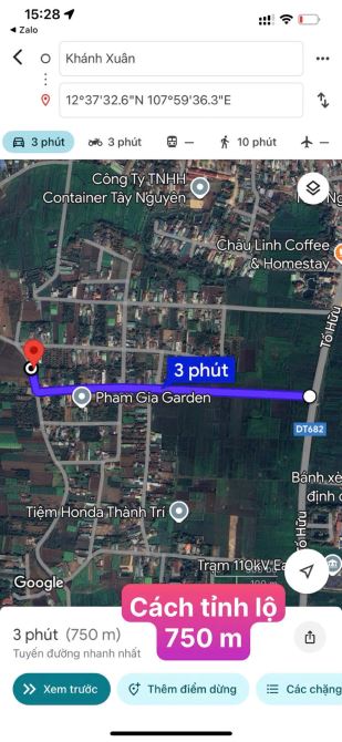 Bán đất hẻm gần trường đại học tây nguyên - 586 triệu - 1
