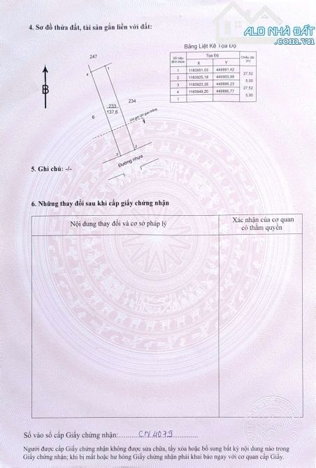 Cần bán đất bầu chinh 5 x 23 có 80 thổ cư - 1